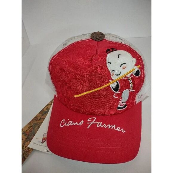 Ciano Farmer Samurai Baseball Hat Snapback Red NWT - Picture 16 of 16